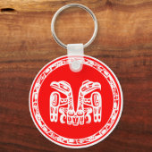 Haida-Flagge Schlüsselanhänger (Rückseite)