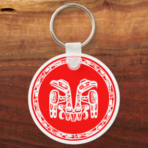 Haida-Flagge Schlüsselanhänger