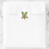 Haida Frosch Runder Aufkleber (Tasche)