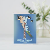 haida gwaii British Columbia Kanadische Karte (Stehend Vorderseite)
