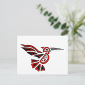Haida hummingbird postkarte (Stehend Vorderseite)