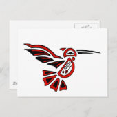 Haida hummingbird postkarte (Vorne/Hinten)