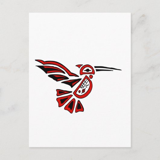 Haida hummingbird postkarte (Vorderseite)