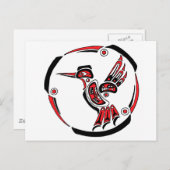 Haida Hummingbird Postkarte (Vorne/Hinten)