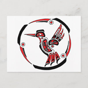 Haida Hummingbird Postkarte