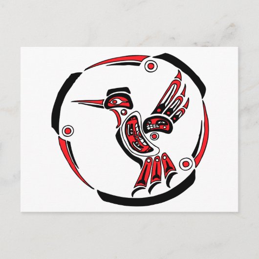Haida Hummingbird Postkarte (Vorderseite)
