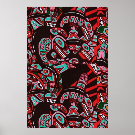 HAIDA KILLER WHALES POSTER (Vorne)