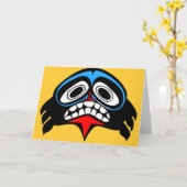 Haida-Kunst Karte (Gelbe Blume)