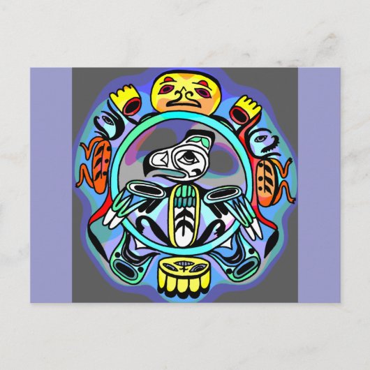 Haida-Kunst Postkarte (Vorderseite)