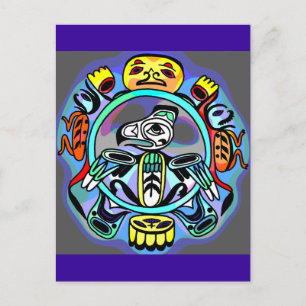 Haida-Kunst Postkarte