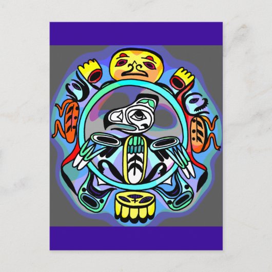 Haida-Kunst Postkarte (Vorderseite)