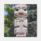 Haida Native American Totem Pole Art Magnet (Vorne)