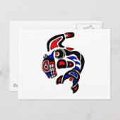 Haida Orca Postkarte (Vorne/Hinten)