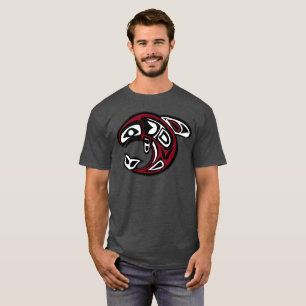 Haida-Orca-Stamm Tattoo Totem Killer Whale T-Shirt