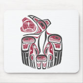 Haida Raven Design Mousepad (Vorne)