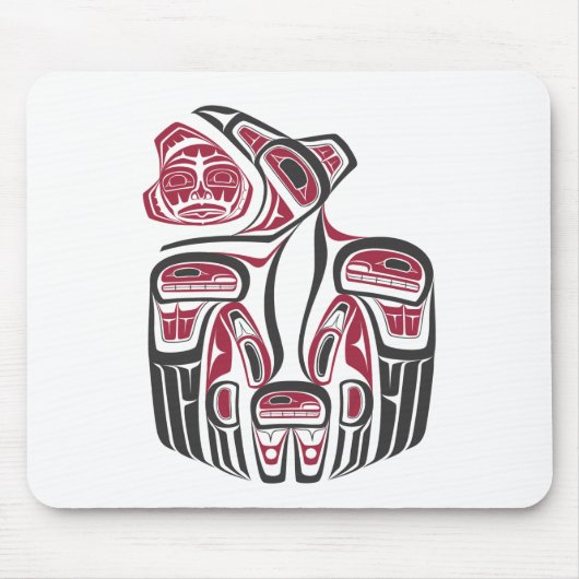 Haida Raven Design Mousepad (Vorne)