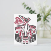 Haida Raven Design Postkarte (Stehend Vorderseite)