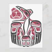 Haida Raven Design Postkarte (Vorderseite)