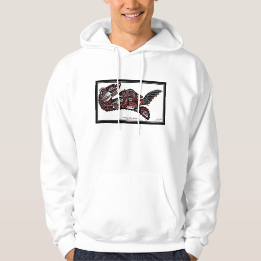 "HAIDA SPIRIT" Haida Art Otter Hoodie (Vorderseite)