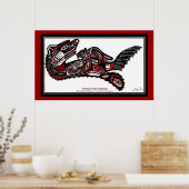 "HAIDA SPIRIT" Otter Größere Version Art Print Poster (Küche)