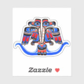 Haida Thunderbird Native American Nordwest Coast Aufkleber (Blatt)