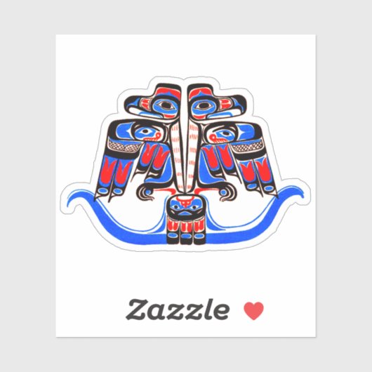 Haida Thunderbird Native American Nordwest Coast Aufkleber (Blatt)