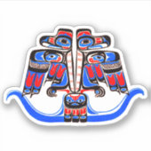 Haida Thunderbird Native American Nordwest Coast Aufkleber (Vorderseite)