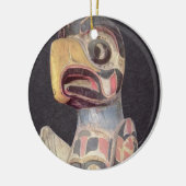 Haida-"Thunderbird" Statue (gemaltes Holz) Keramikornament (Links)