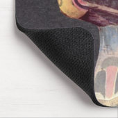 Haida-"Thunderbird" Statue (gemaltes Holz) Mousepad (Ecke)