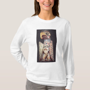 Haida-"Thunderbird" Statue (gemaltes Holz) T-Shirt