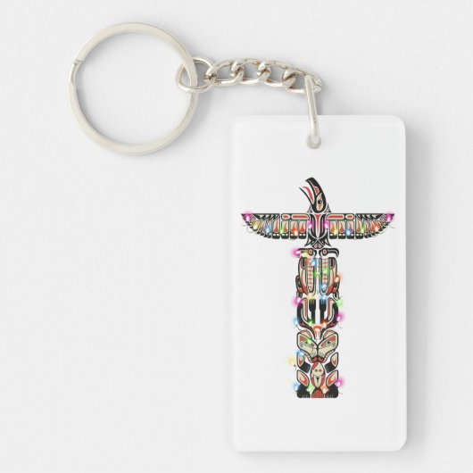 Haida Thunderbird Symbolism Haida Nation Nation Na Schlüsselanhänger (Vorderseite)