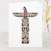 Haida Thunderbird Symbolism Haida Nation Native Karte (Gelbe Blume)