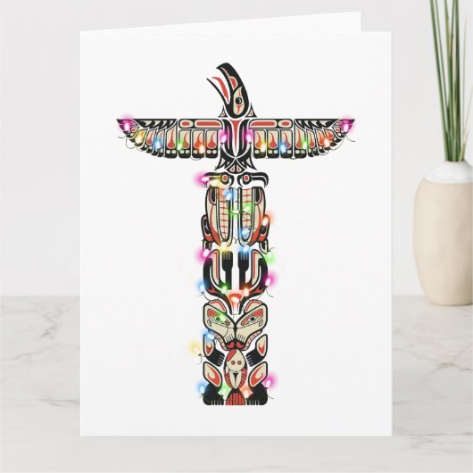 Haida Thunderbird Symbolism Haida Nation Native Karte (Vorderseite)