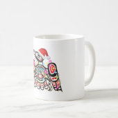 Haida Thunderbird Symbolismus Ornament Ziel Christ Kaffeetasse (VorderseiteRechts)