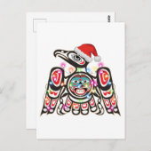 Haida Thunderbird Symbolismus Ornament Ziel Christ Postkarte (Vorne/Hinten)