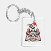 Haida Thunderbird Symbolismus Ornament Ziel Christ Schlüsselanhänger (Vorderseite links)