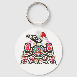 Haida Thunderbird Symbolismus Ornament Ziel Christ Schlüsselanhänger