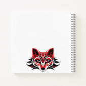 Haida Tlingit Native Totem Wolf Notizblock (Rückseite)