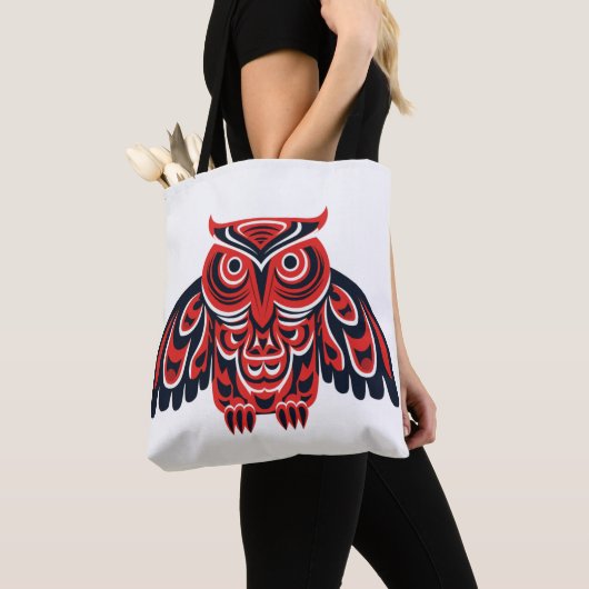 Haida Tlingit Uhu Tasche (Von Nahem)