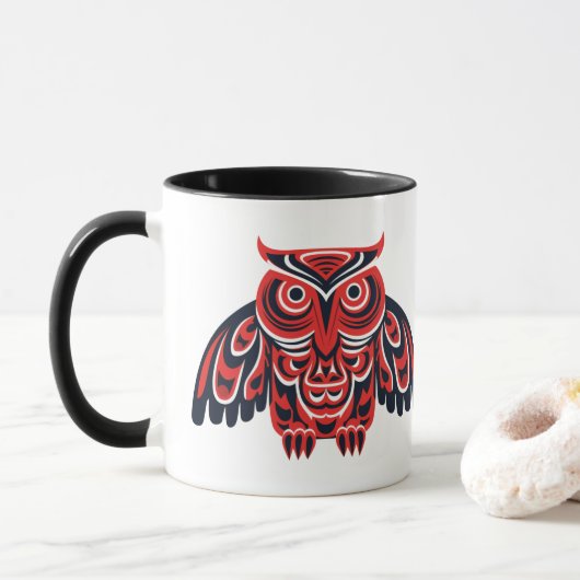 Haida Tlingit Uhu Tasse (Mit Donut)