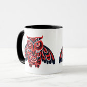 Haida Tlingit Uhu Tasse (Vorderseite Links)