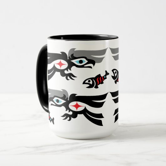 Haida - Tlingitart Eagle-Fest Tasse (Vorderseite Links)