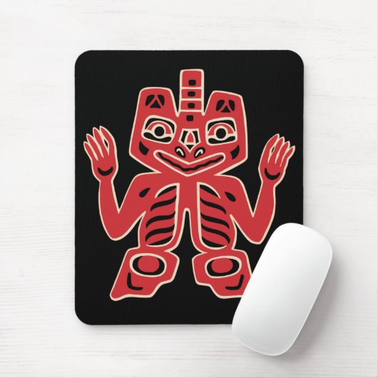Haida Totem Design Mousepad (Mit Mouse)