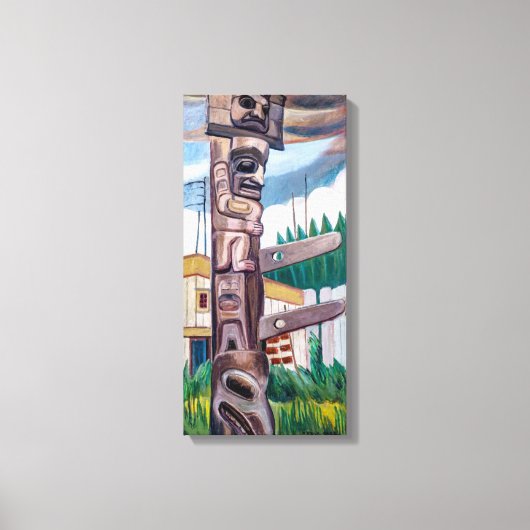 Haida Totem | Emily Carr | Leinwanddruck (Vorderseite)