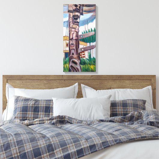 Haida Totem | Emily Carr | Leinwanddruck (Insitu (Schlafzimmer))