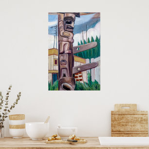 Haida-Totem Emily Carr Poster