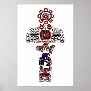 Haida Totem Poster
