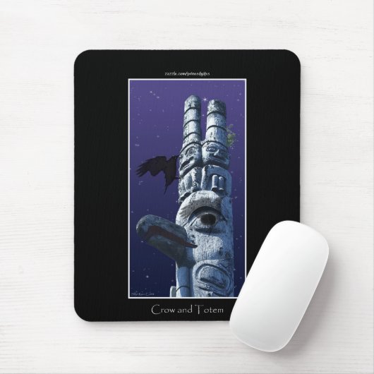 Haida Totem Totem Pole & Crow Mousepad (Mit Mouse)