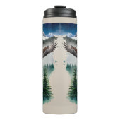 Haida Totem und Bald Eagle Thermosbecher (Vorderseite)