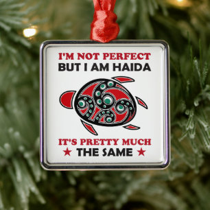 Haida Turtle Haida Erster Nationalstolz Ornament Aus Metall
